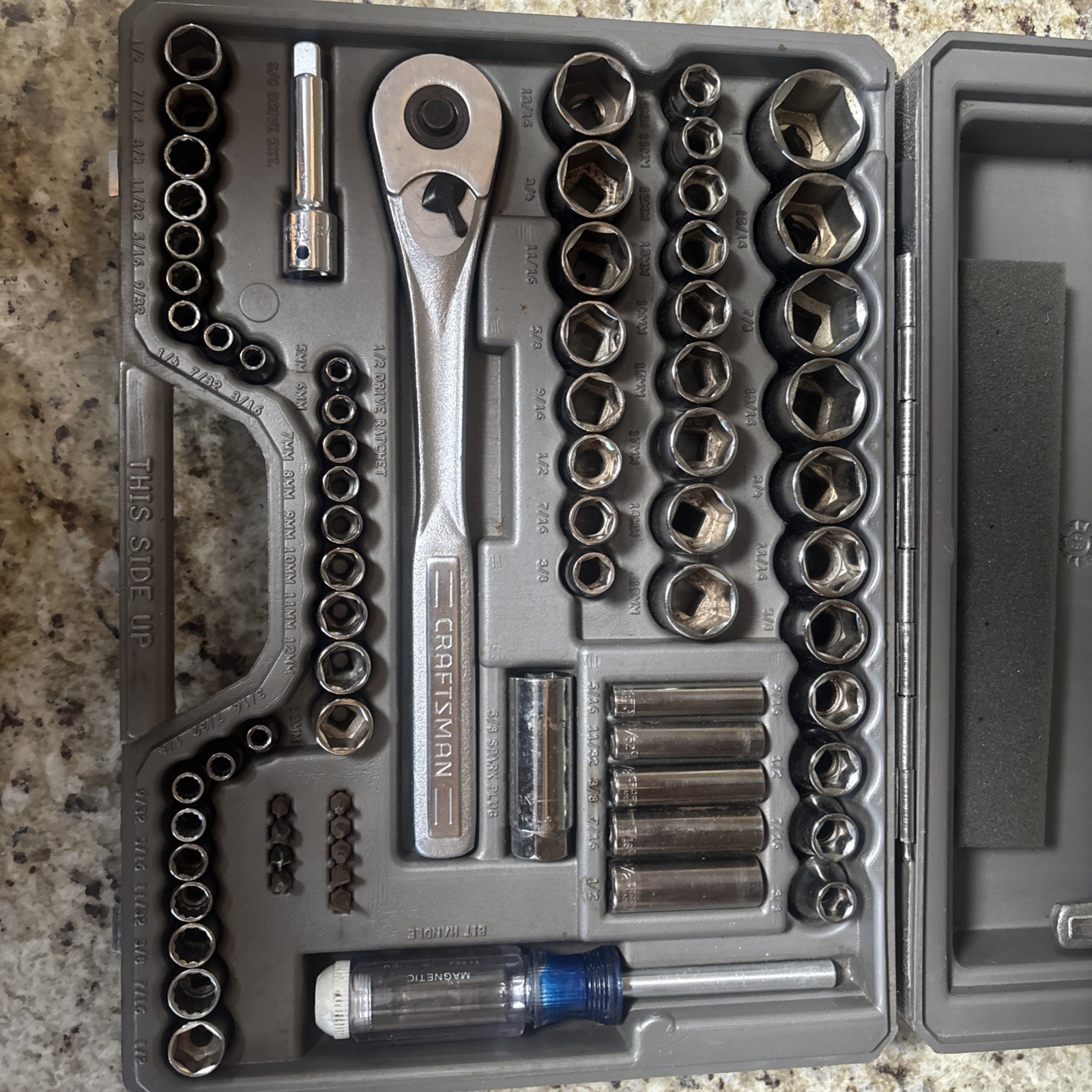 CRAFTMAN 33675 TOOL SET 75 PIECE SOCKET SET 1/4, 3/8 & 1/2 MADE IN USA