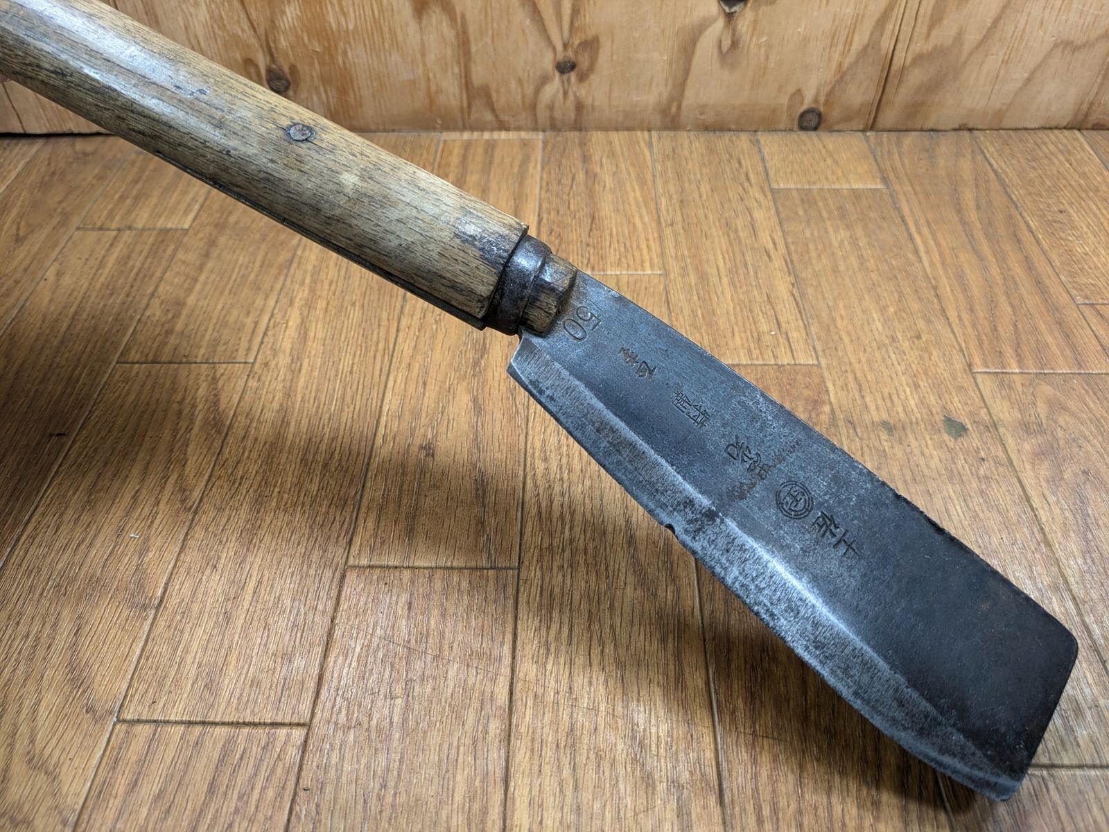 DAMAGED Japanese vintage Carpentry Tool NATA AXE ONO Woodworking 175/425mm TW463