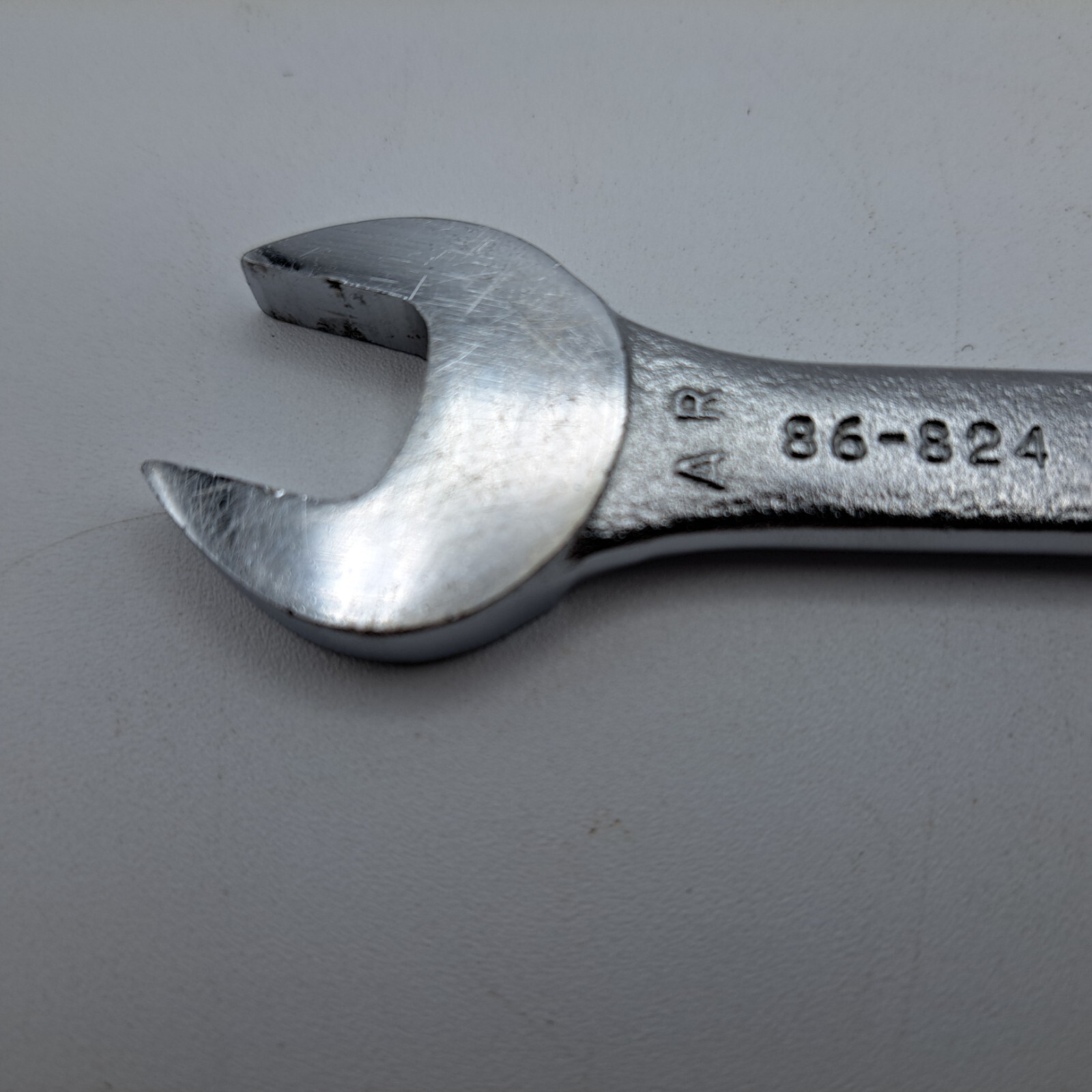 Vintage Stanley 14 x 15mm Open End Wrench, No. 86-824, Made in USA