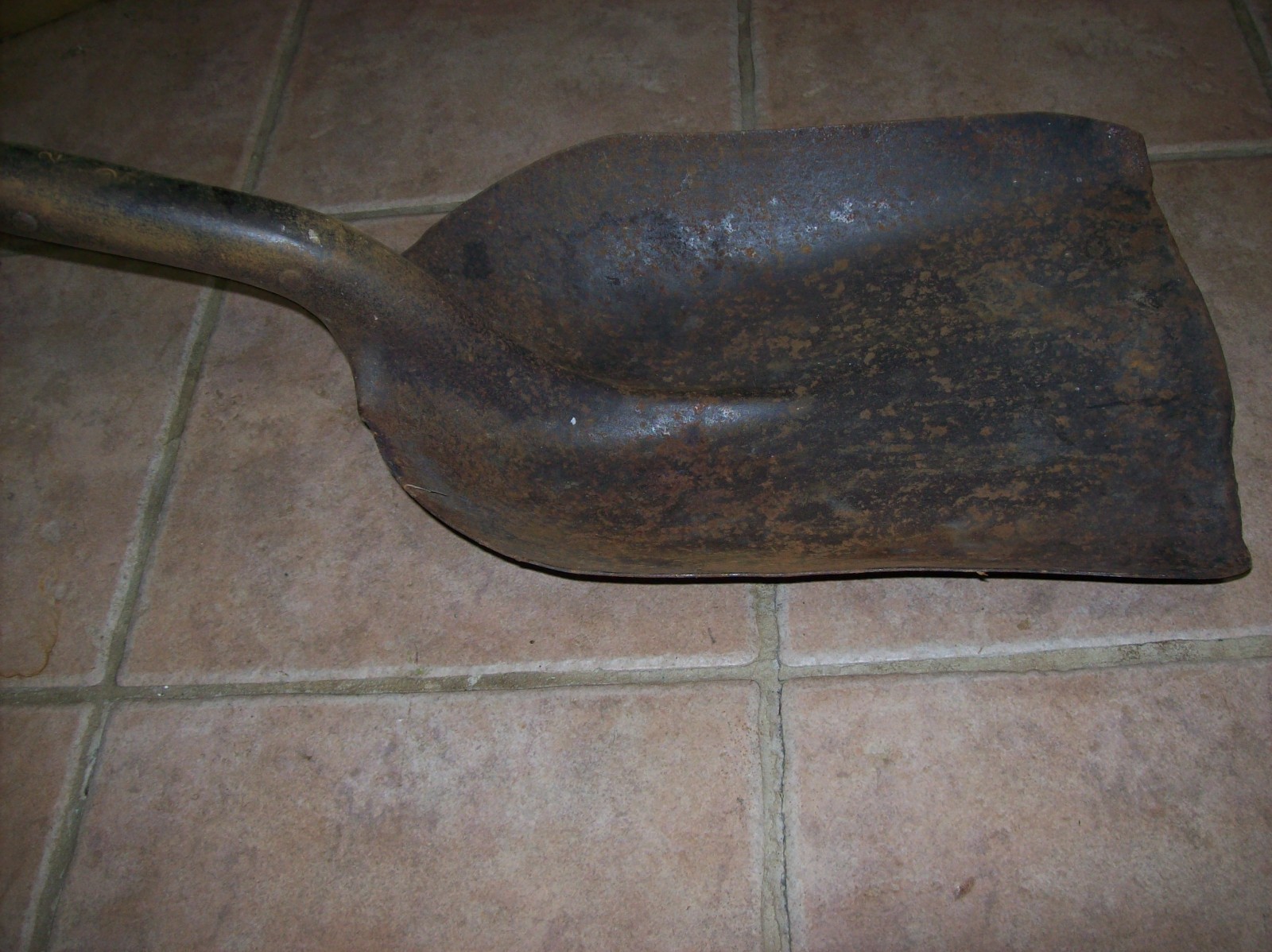 Vintage Antique #2 Wood Coal Shovel, with D Handle, Railroad Coal Shovel