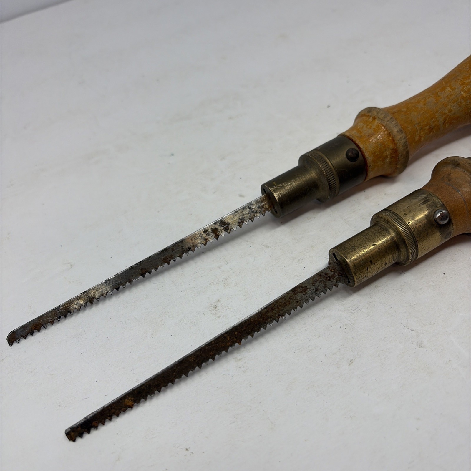Pair Of Vintage Key Hole Saws – Sheetrock Saw – Carpentry – Woodworking England
