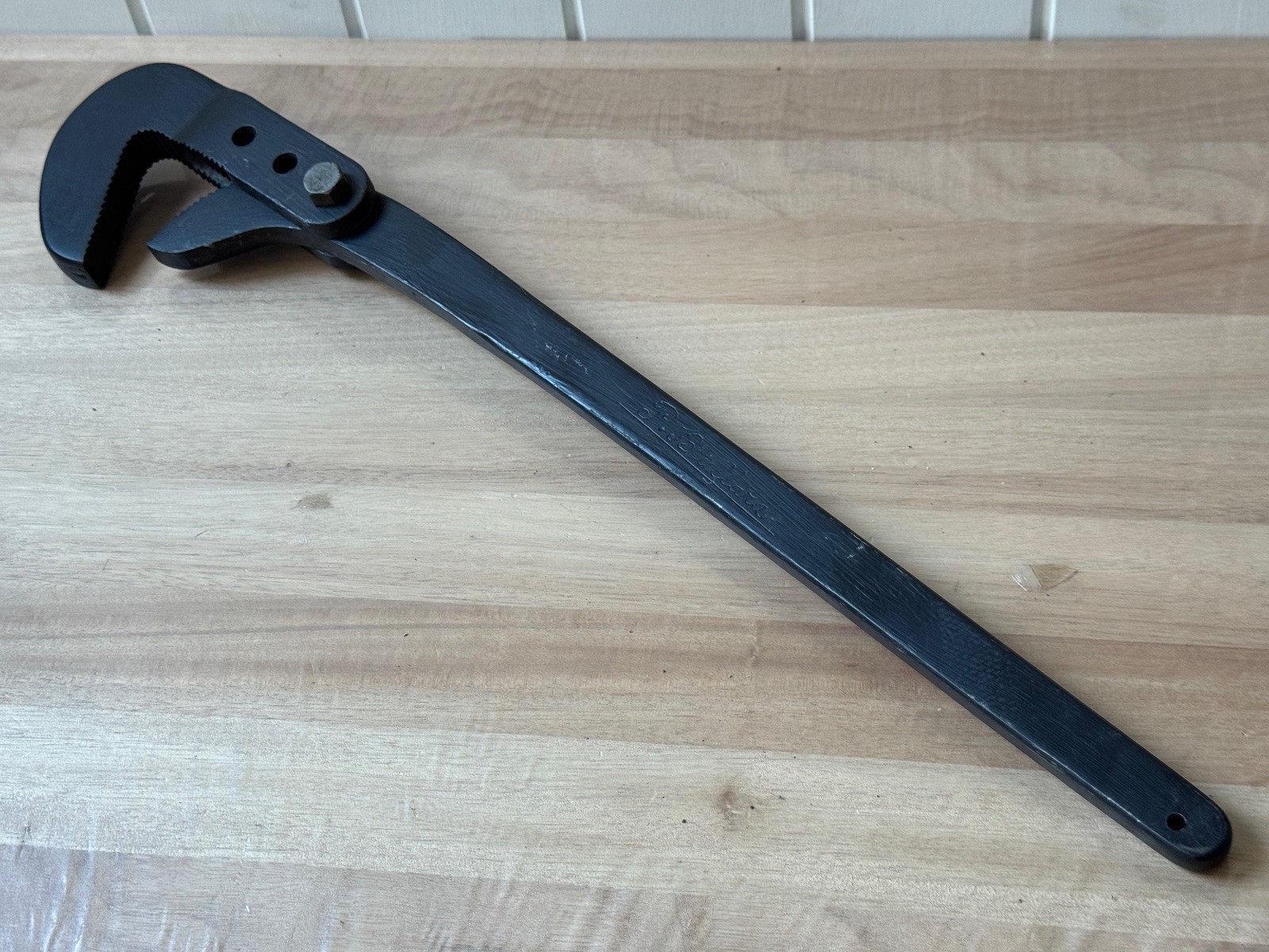 Vintage P. BULLARD Cuff Wrench Pipe Blacksmith Made Antique Tools Mechanic