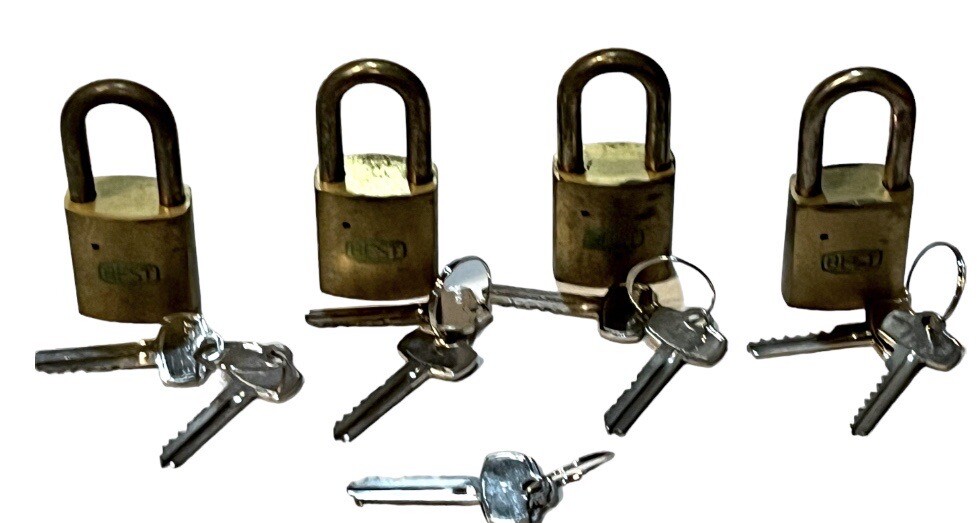 PadLocks BEST SET Of 4:Operating-Control-Masterkey-Keyed Different-E Keyway B1