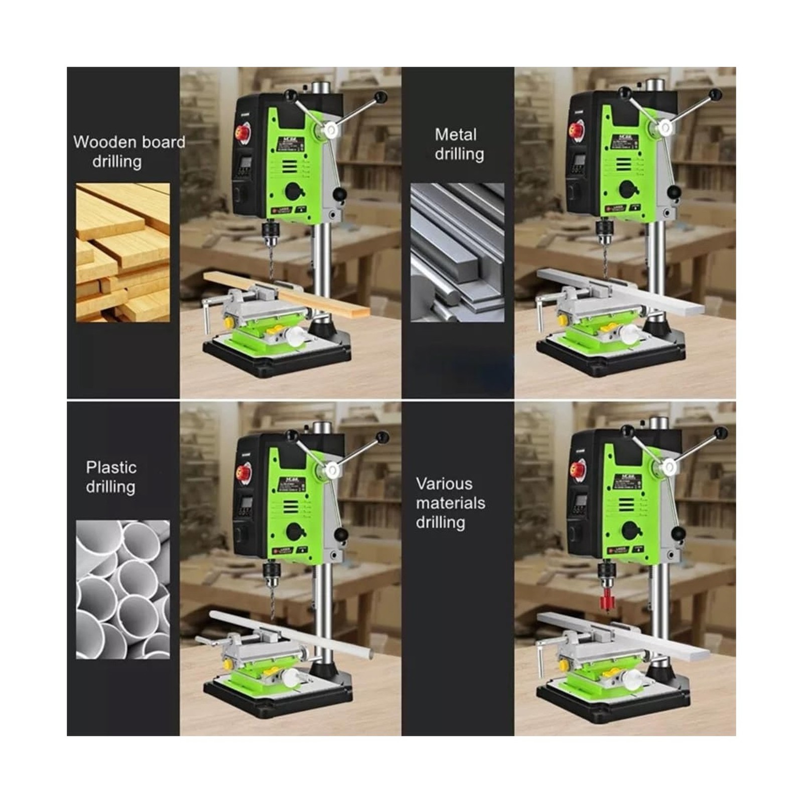 Bench Drill Stand 800W Brushed digital display Mini Electric Bench Drilling M…