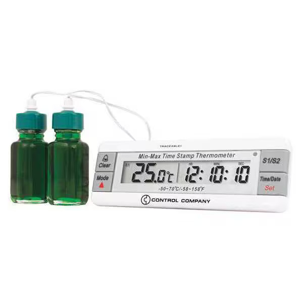 Traceable Digital Thermometer, 32 Degrees to 392 Degrees F for Wall or Desk Use