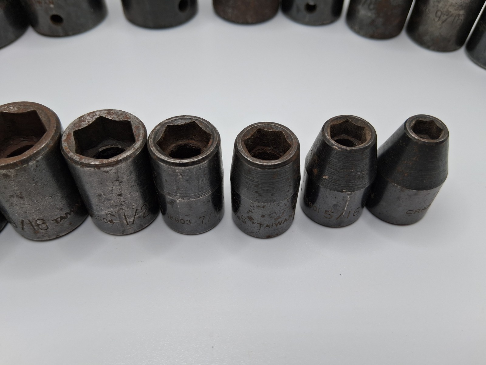 Craftsman Shallow Impact Socket Sets 1/2 & 3/8 Drive SAE 6pt