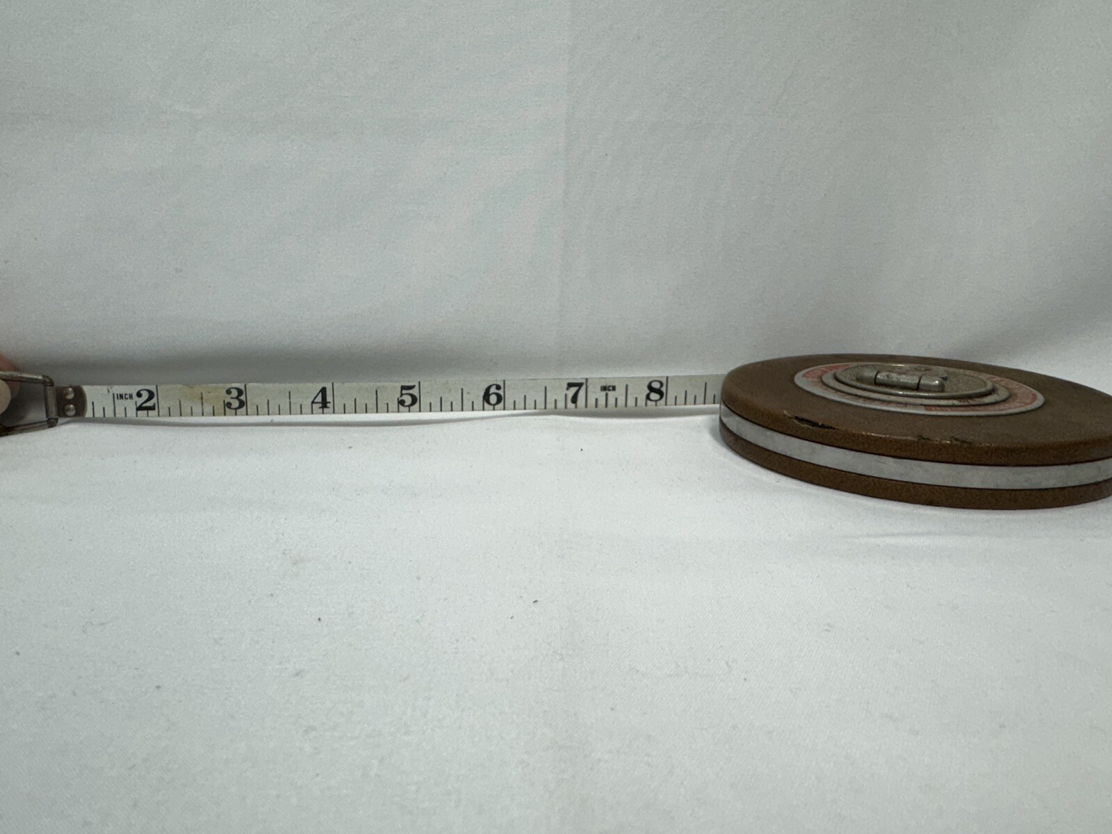 Vintage CRAFTSMAN SEARS Metal Rule Black & White Tape 50 ft no.3900