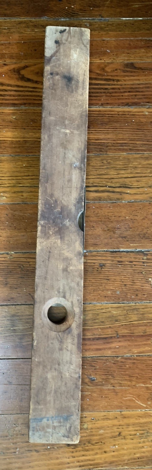 Antique Disston & Morss Wood & Brass 26″ Carpenters Level Keystone Tool Co