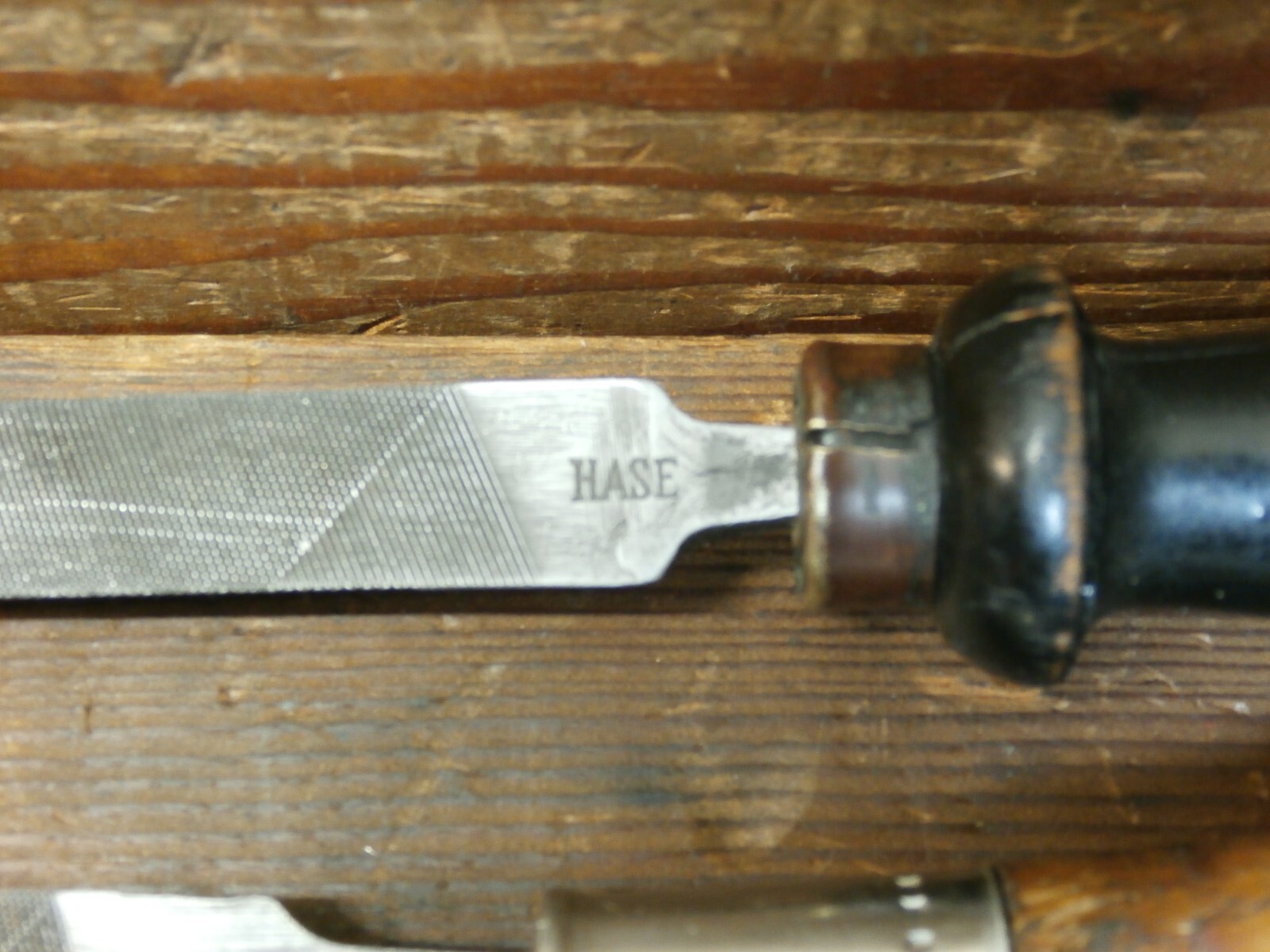 Vintage Lot Of 4 Files W/Handles “BAITER SWISS” HASE; ZENITH; GOLD MEDAL