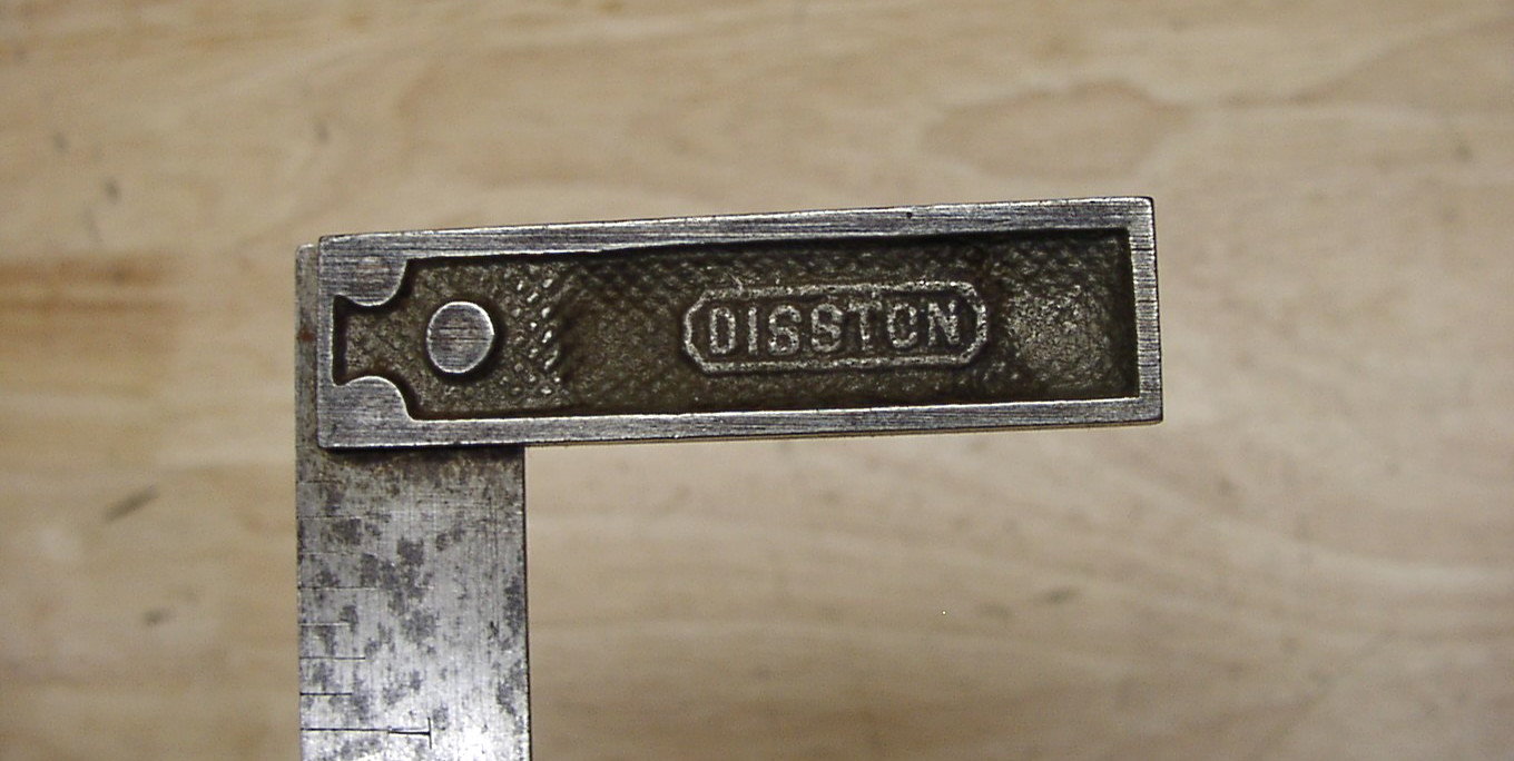 Vintage Diston All Steel Try Square,4″ X 2-3/16″ I.S.D.,4-3/4″ X 4″ O.S.D.,Good