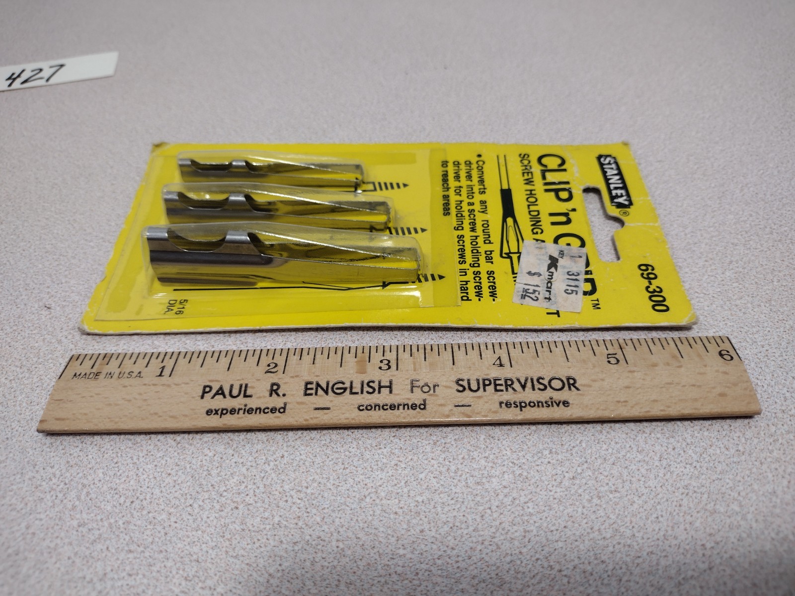 Stanley Clip ’n Grip Screw Holding Attachment 69-300 New Old Stock (v427)