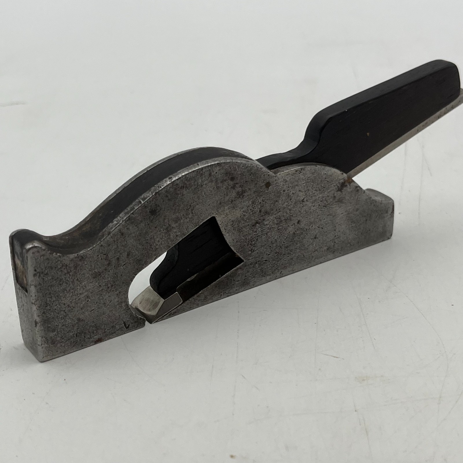 Pair Antique Steel & Wood Rebate Planes 120mm & 132mm Hardwood Wedges