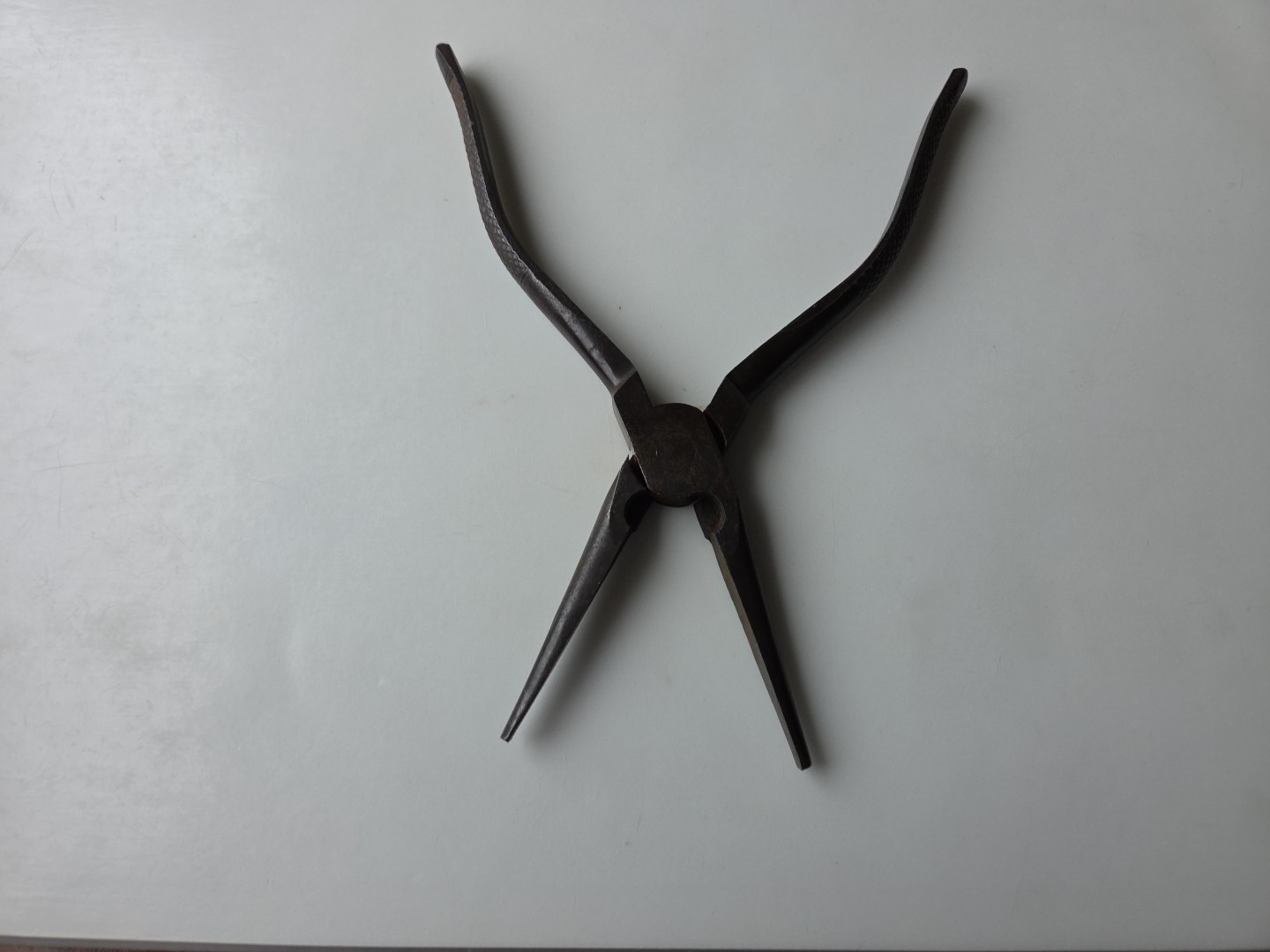 Vintage Needle Nose 8″ Pliers Fix’N’Save Japan Side Cutter Knurl Handle Tool