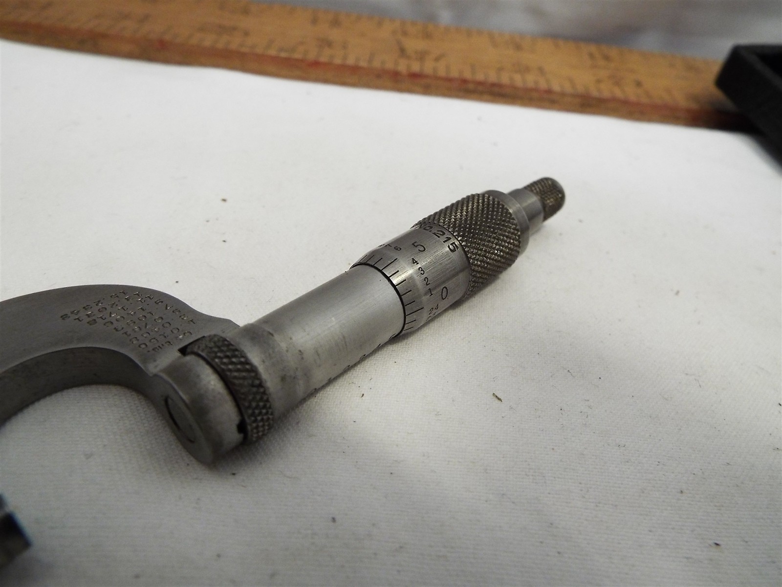 Cute Starrett no. 215 satin 0 – 1/2″ Micrometer w/ Case Machinist Tool Mic .500″