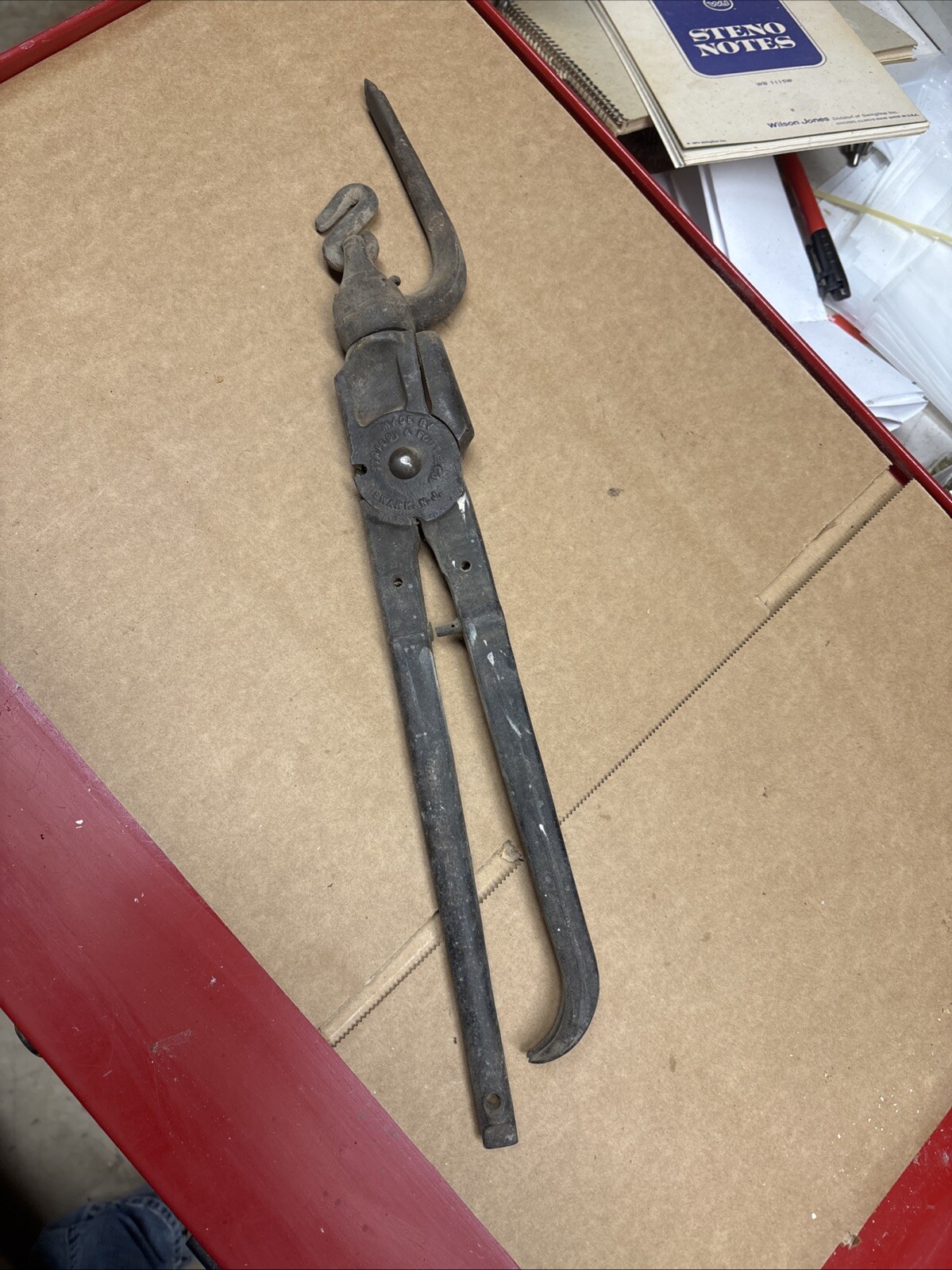 Vintage (1904) Strieby & Foote and Coulter Co. Barb Wire Fence Farm Multi Tool