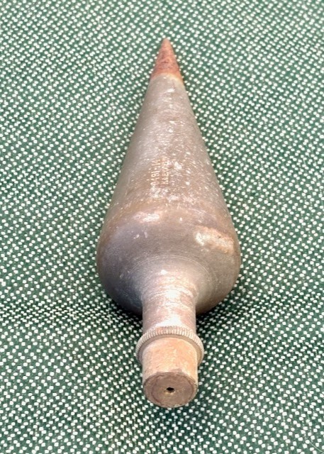 Vintage K&E Brass 14 oz. Plumb Bob, Removable Tip