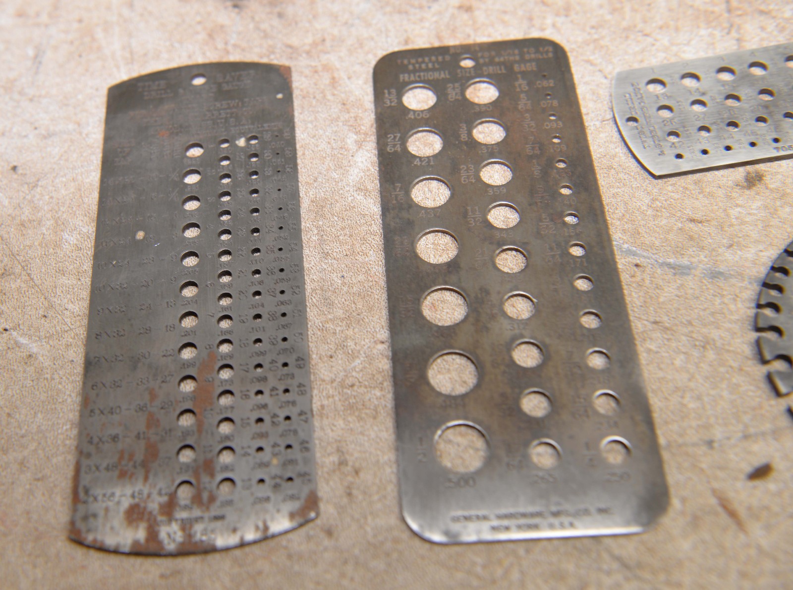 Starrett No 185 machinist gauge General #14 Brown & Sharpe 705 & Wire US/metric