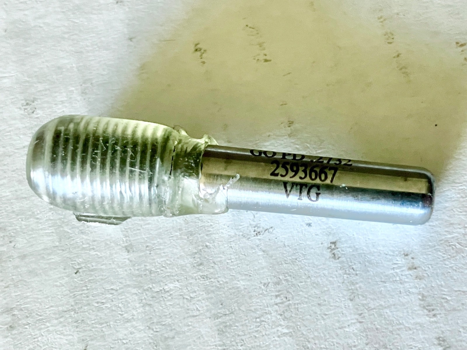 VERMONT VTG 1/4-28 UNF 2B STI HELICOIL THREAD PLUG GAGE .25 GO ONLY = .2732