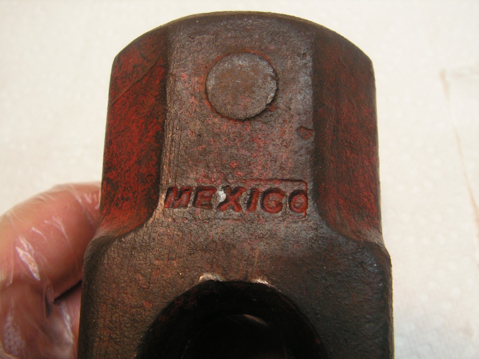 Vintage TRUPER 8 IB Sledgehammer Mexico 5 3/4″ X 2 3/8″ X 2 3/8″ RED.
