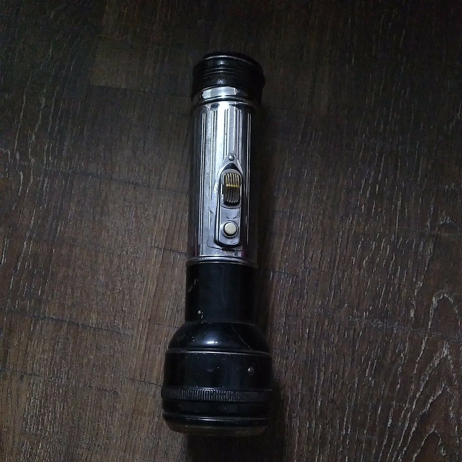 Rare Antique “Rain-Bow” Flashlight Red Green Clear “Works” Work Light Signal