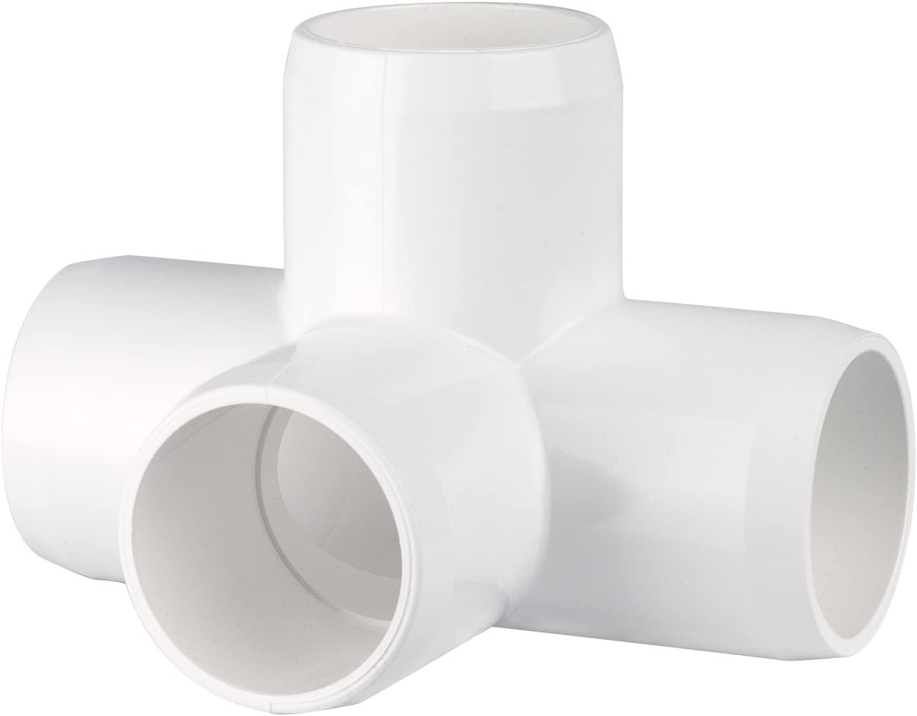 PVC- 4 way L/T – 1″ (Furniture Grade White)