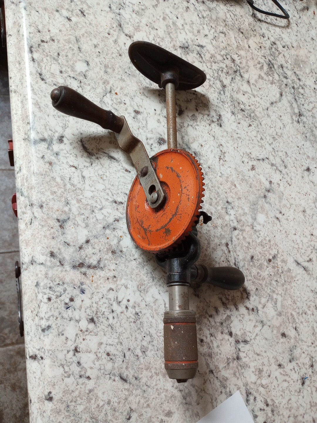 Vintage Stanley Shoulder Breast Drill #743 with level