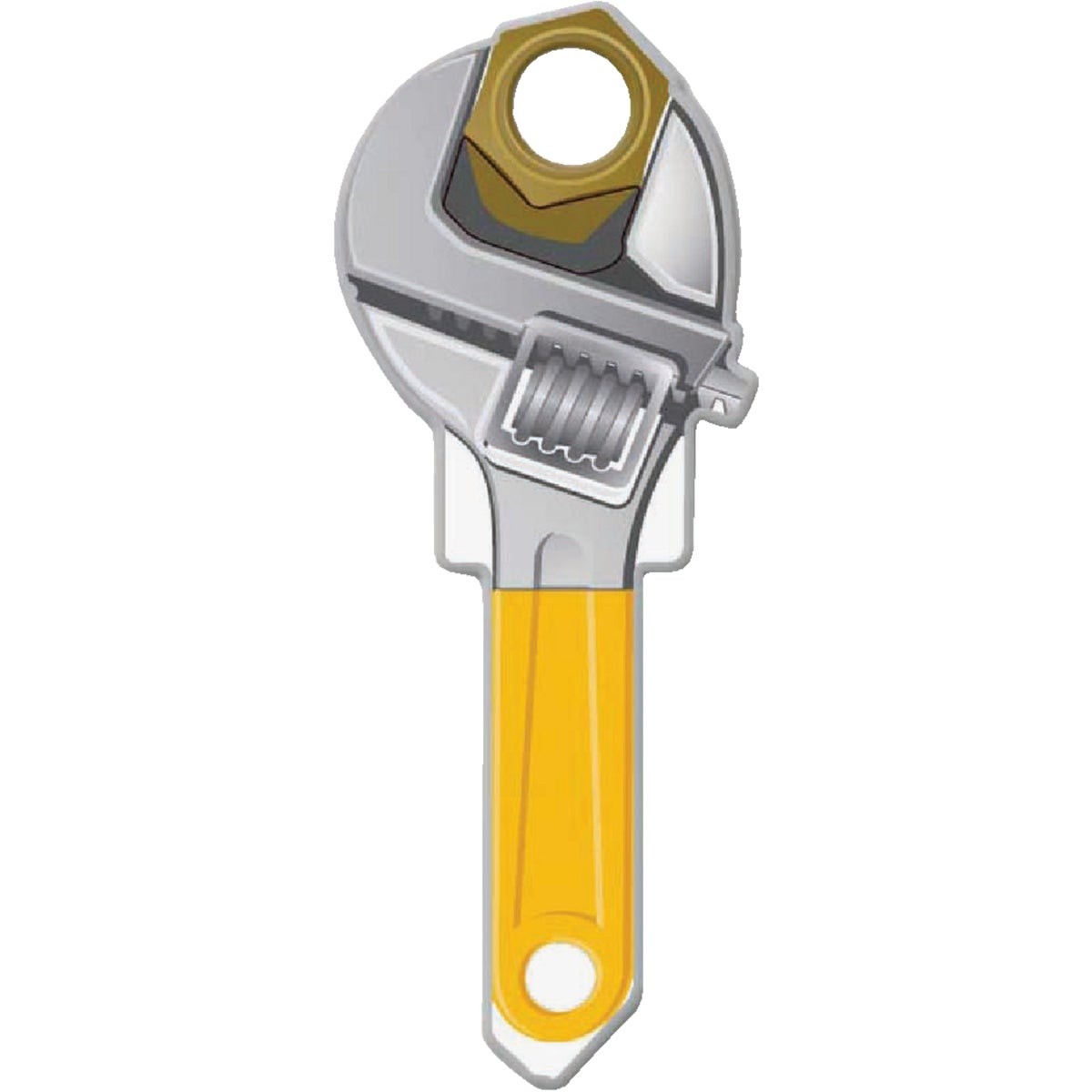 Lucky Line Wrench Design Decorative House Key, KW11 B123K Pack of 5 Lucky Line