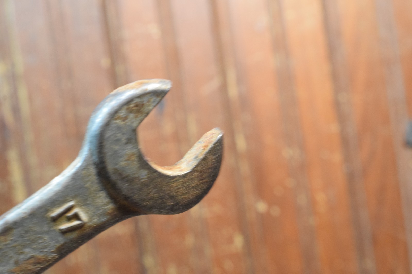 HONDA MOTORCYCLE DROP FORGED DOUBLE OPEN END WRENCH 17MM 19MM VINTAGE 1960s TOOL