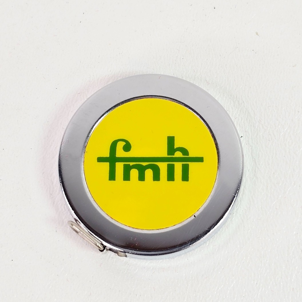 Vintage fmh Branded Lufkin Metal Retractable Measuring Tape