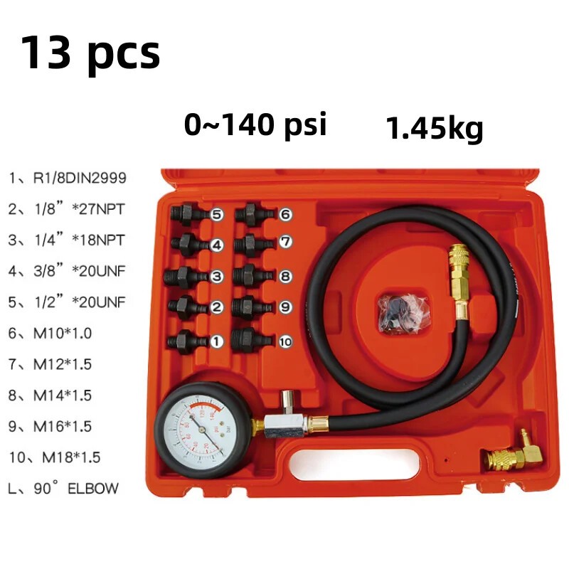 Car Engine auto pressure gauge Test Detector Kit Tester Low Oil Warning Devices