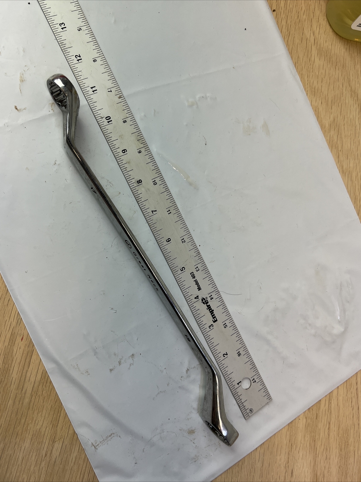NTK N.T.K. Box-end Motorcycle Wrench 19mm / 17mm Chrome Vanadium Steel 11.5″ L
