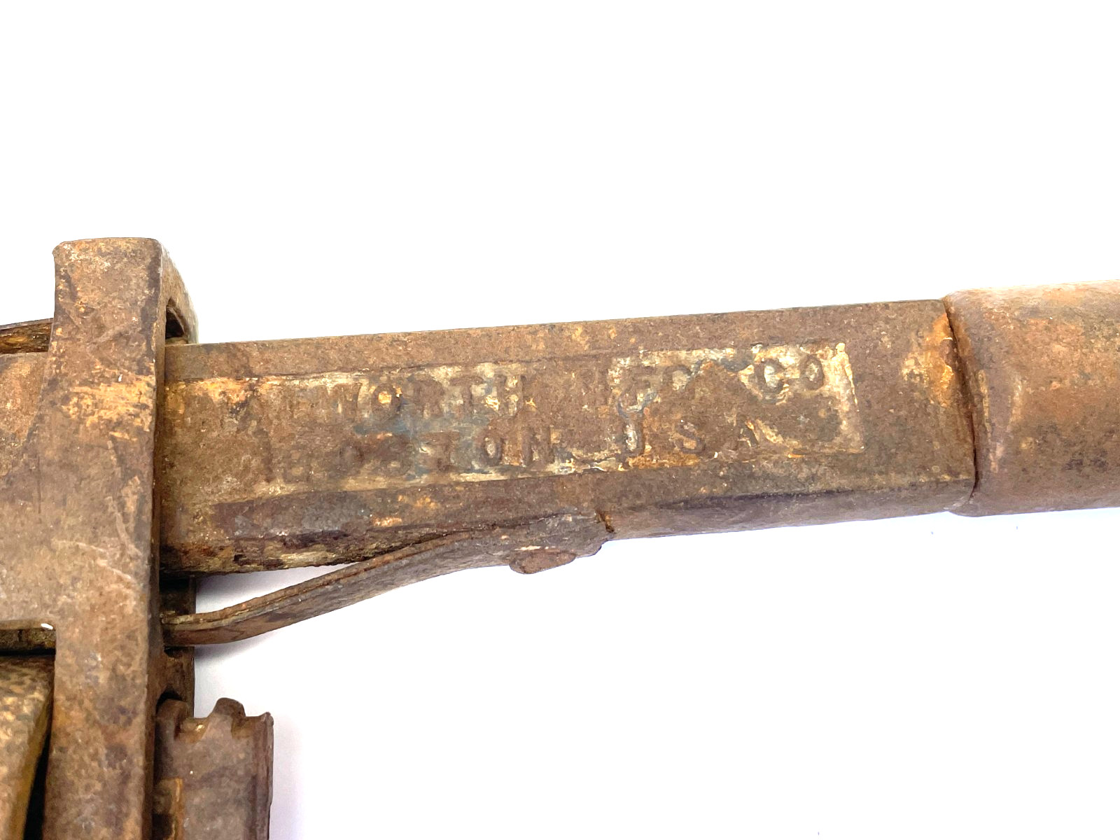 Vintage Wood Handle Stillson #12 Pipe Wrench By The Walworth Mfg. Co.