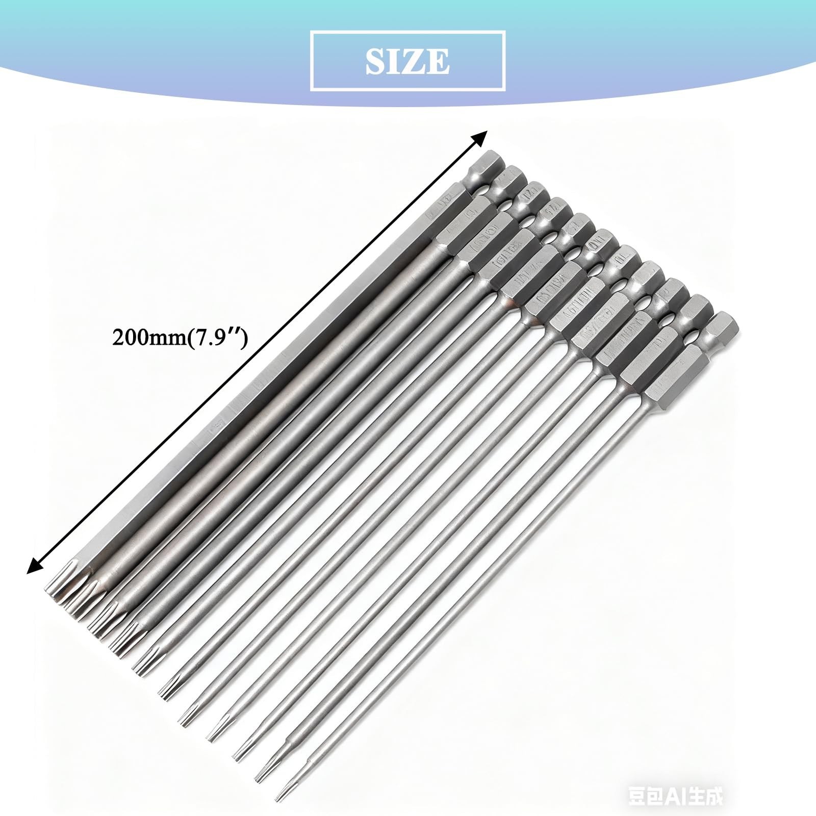 11Pcs Torx Security Screwdriver Bit Set 200mm Magnetic Torx Screwdriver Drill…