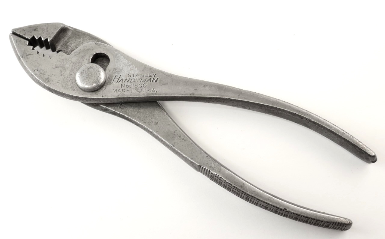 Stanley Handyman (MADE in U.S.A.) No. 1500 Slip Joint Pliers / Mt Top Tools