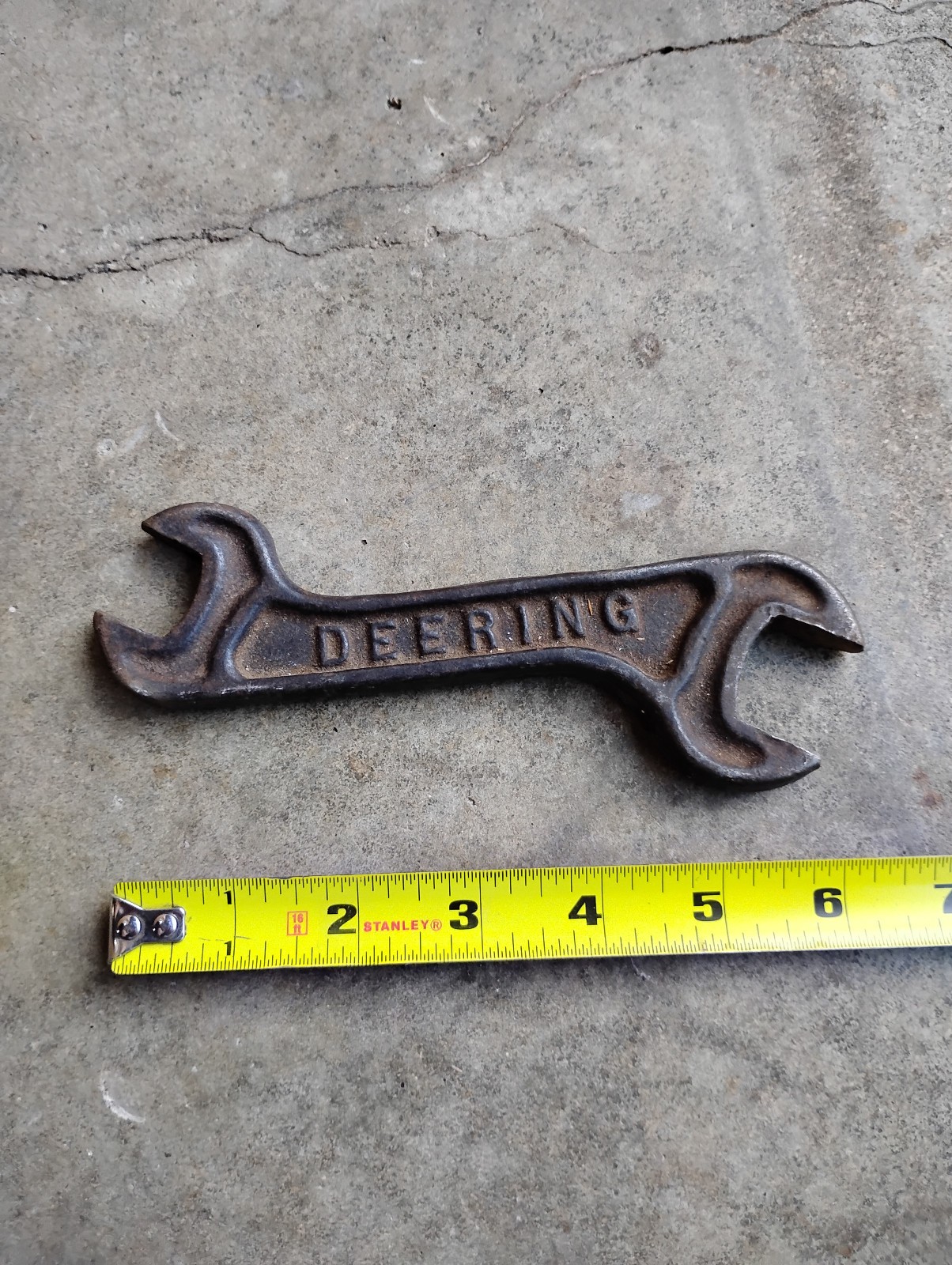 Vintage 6.5” Deering Hay Rake Double Open End Wrench 3/4-7/8 (McCormick Farmall