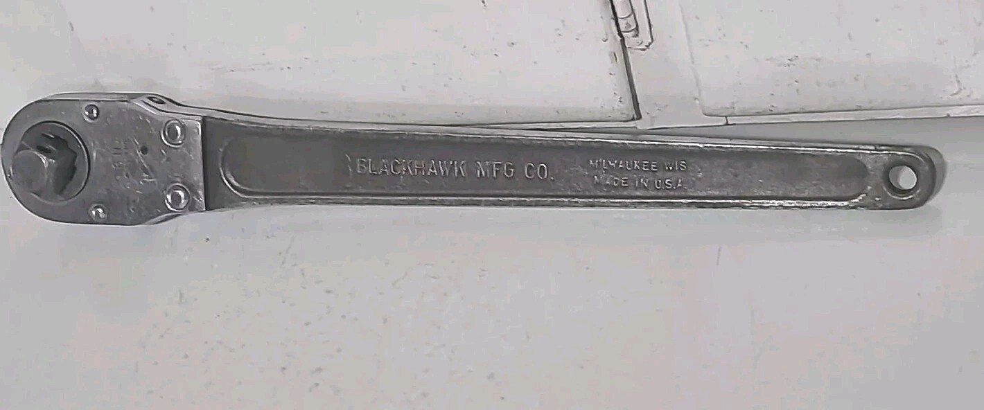 Vintage USA Blackhawk 3/4″ Drive Ratchet Push Through Socket Wrench 916 N TOOL