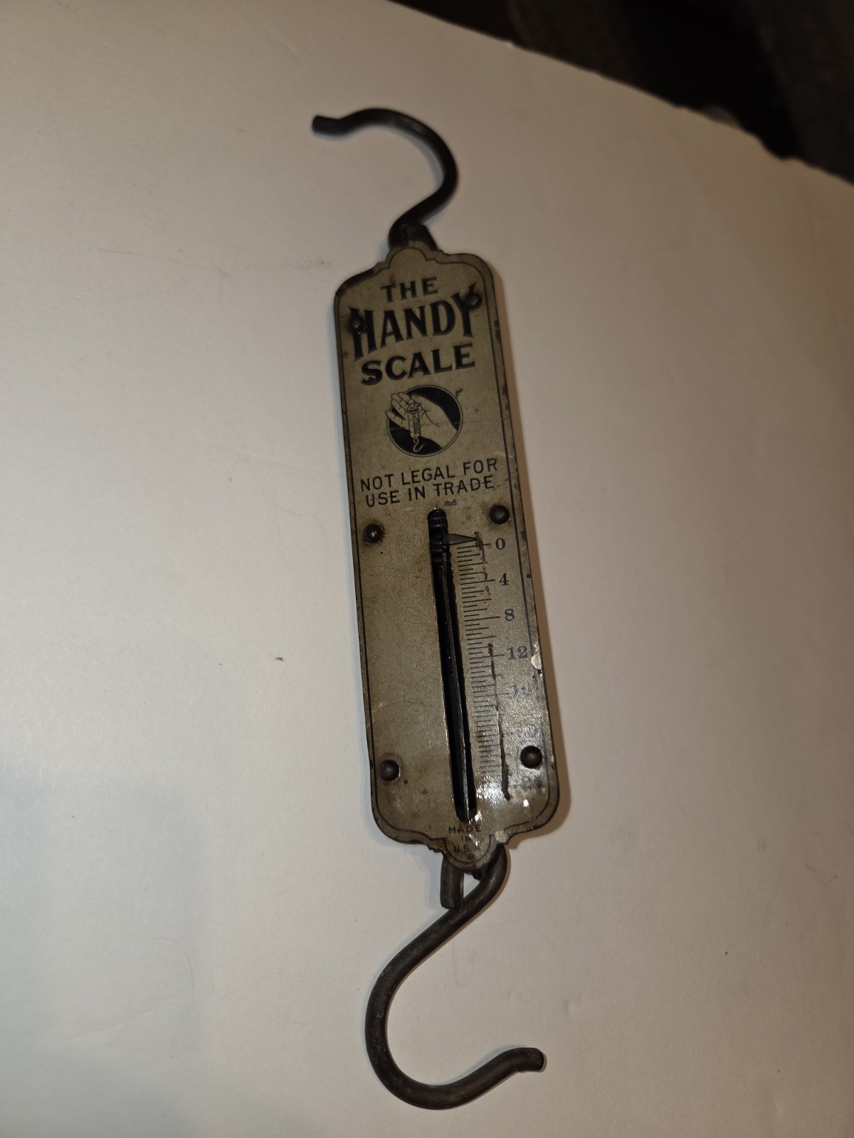 The Handy Scale Vintage Handheld Scale Up To 25 Lbs Household Hanging Scale.