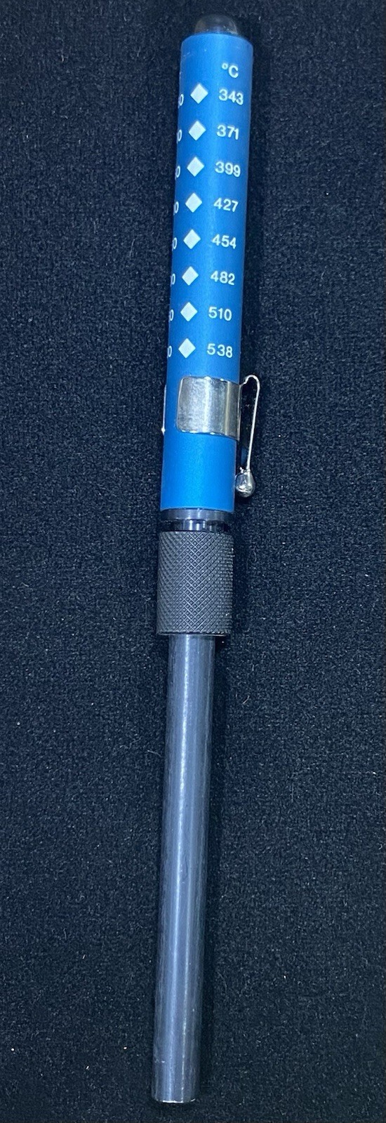 Set of 2 ~ Thermacote Thermo-Temp Pocket Pyrometers ~ 250-600 & 650-1000 Degrees