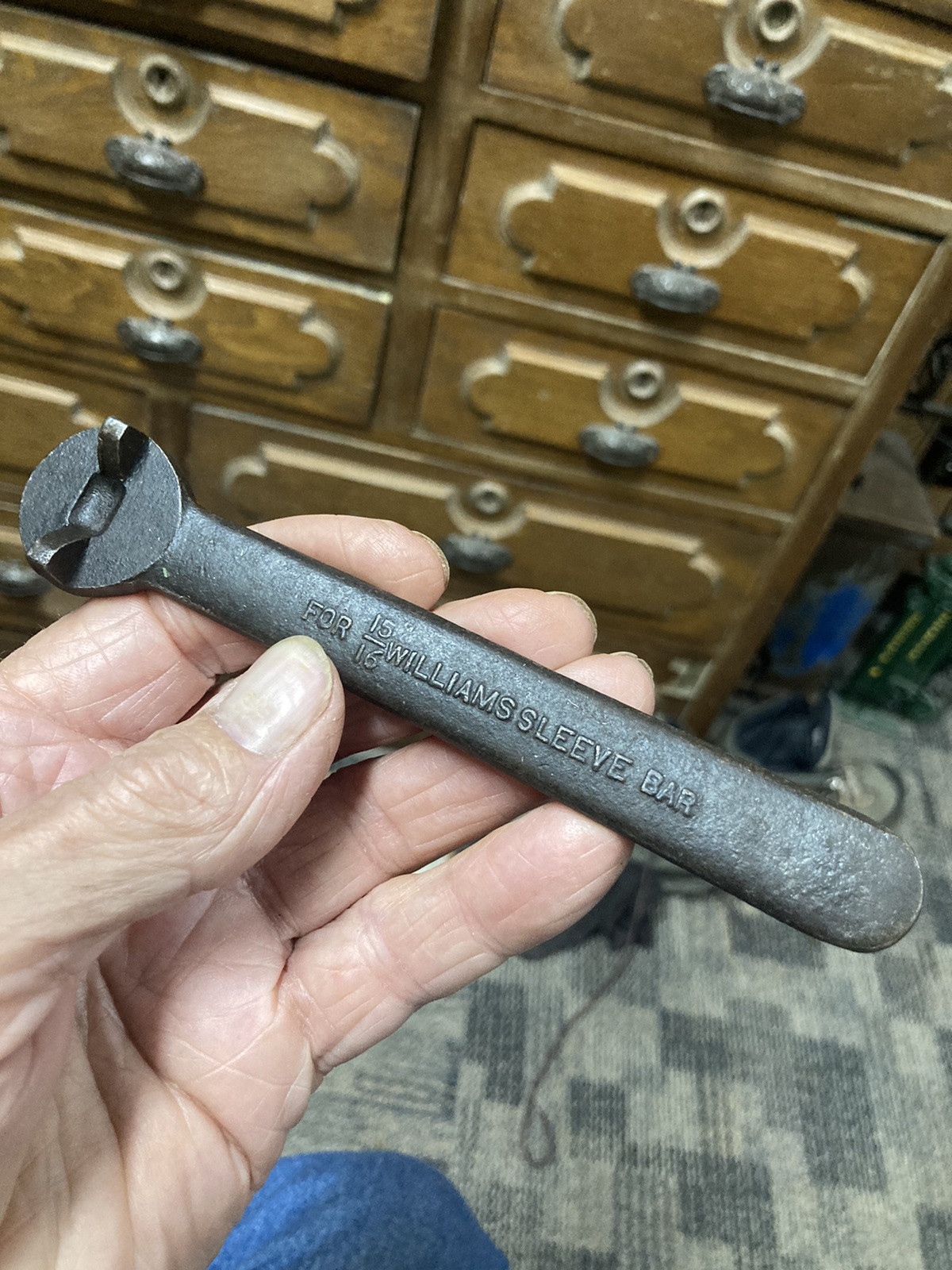 WILLIAMS Sleeve 15/16” Boring Bar Sleeve Wrench USA Metal Lathe Tool USA vintage