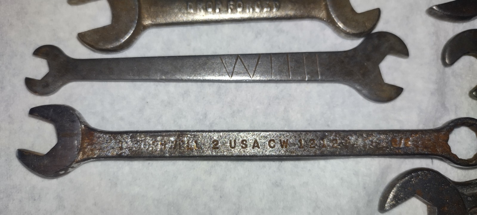 Vintage Wrench Lot –,VH, Simanco, Glenwood + Drop‑Forged
