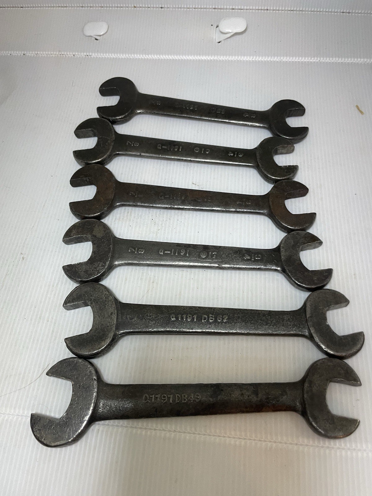 Vintage Dodge Brother Wrench Set Q-1191 DB Numbers 10 ,17 ,18 ,23 ,49 ,62