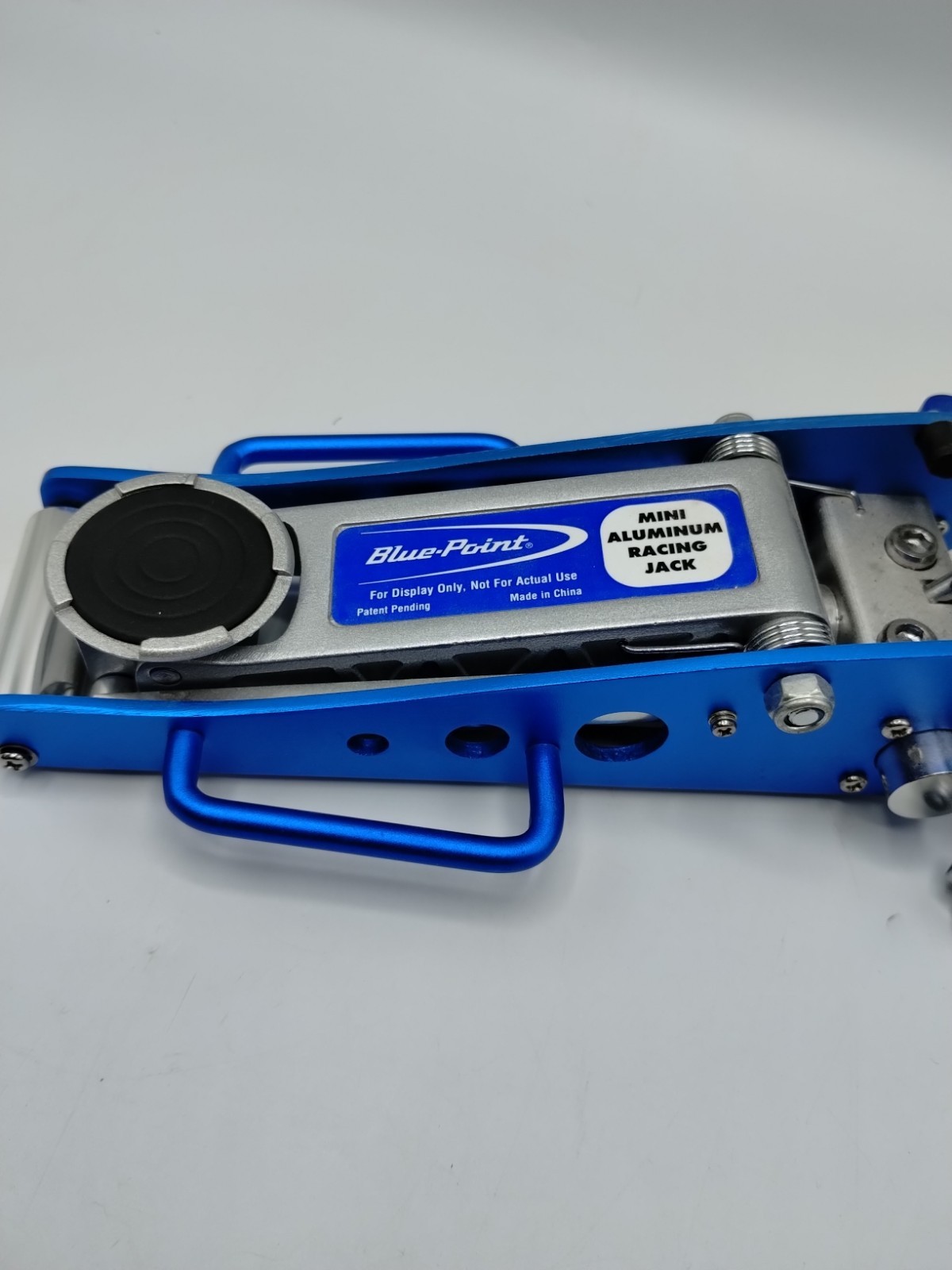 Blue Point Snap On Mini Aluminum Racing Jack Salesman Sample Display