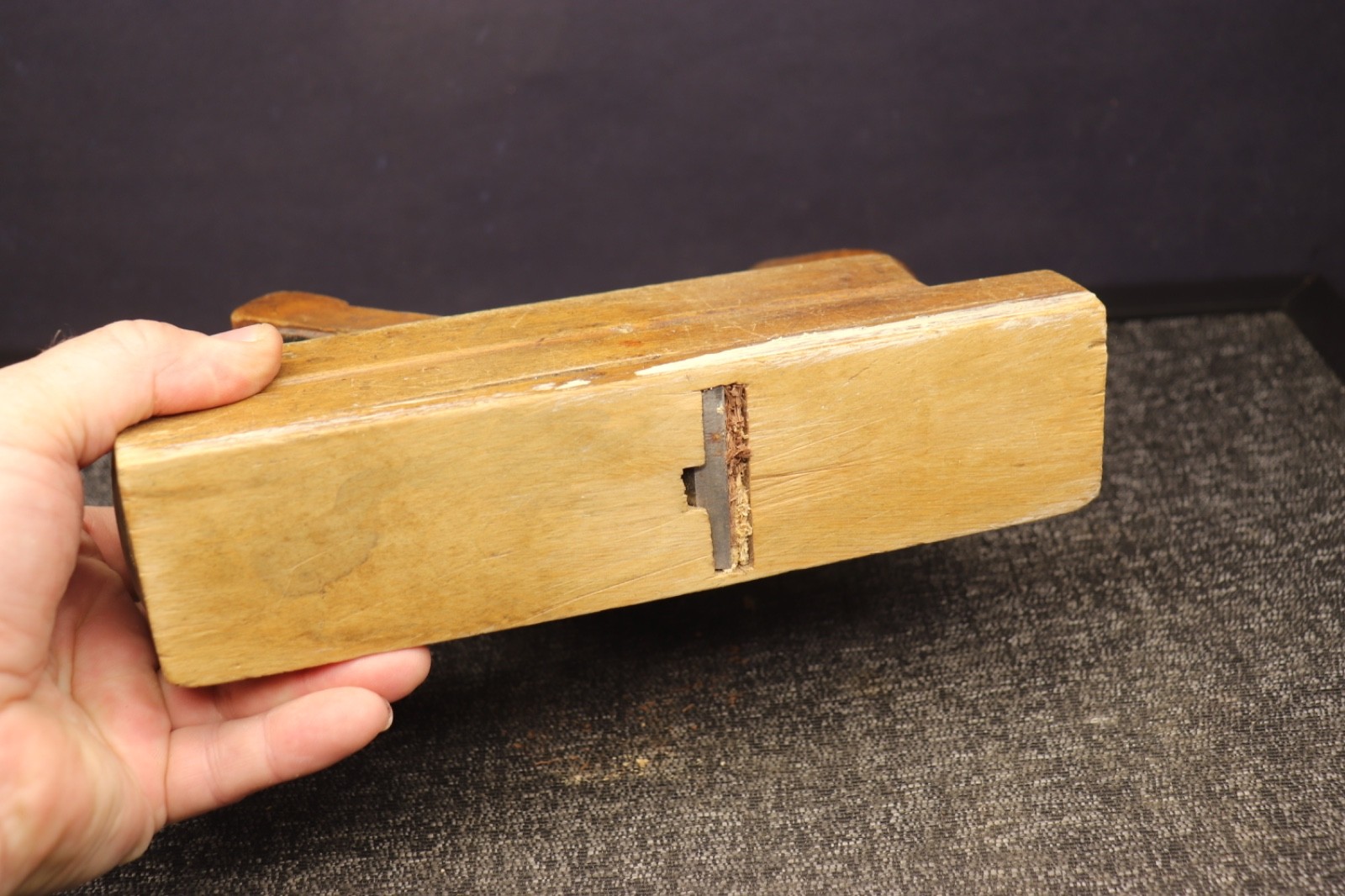 Vintage JOH WEISS, AUSTRIA RAMSHORN HAND PLANE ARTS & CRAFTS WOOD TOOL