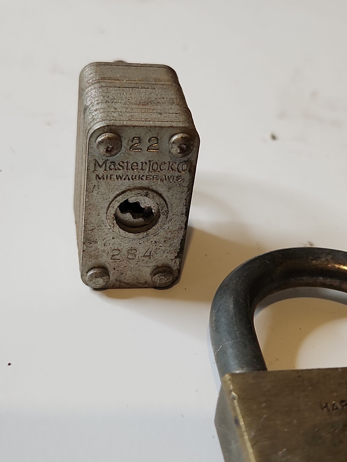 Lot of 3 Vintage Padlocks – Master Lock-22, Walsco Viro, Chicago Lock (No Keys)