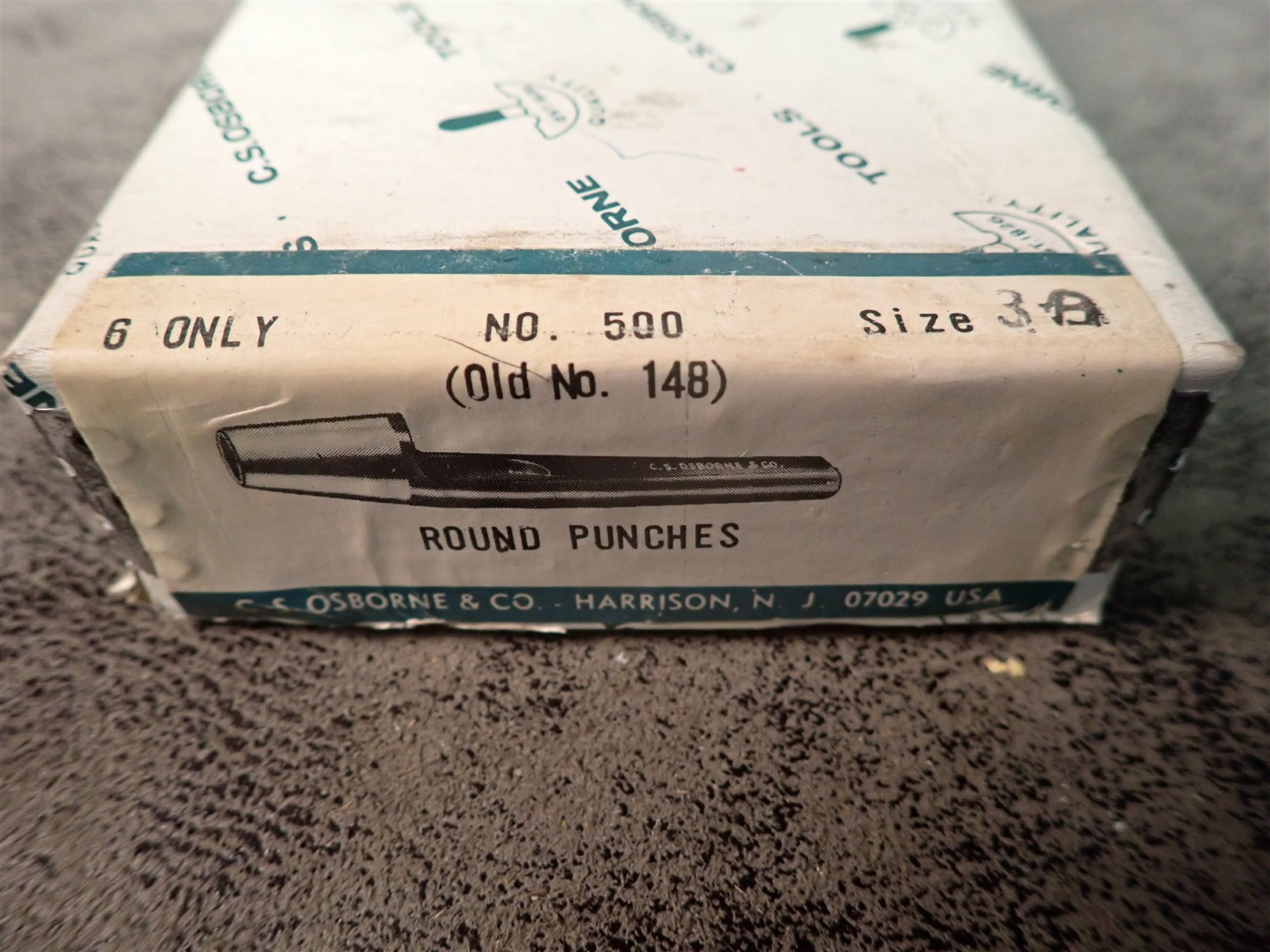NEW C.S. Osborne #500 7/16″ Grommet Hole Cutter Punch Size 3A 6 Pack (BN5)