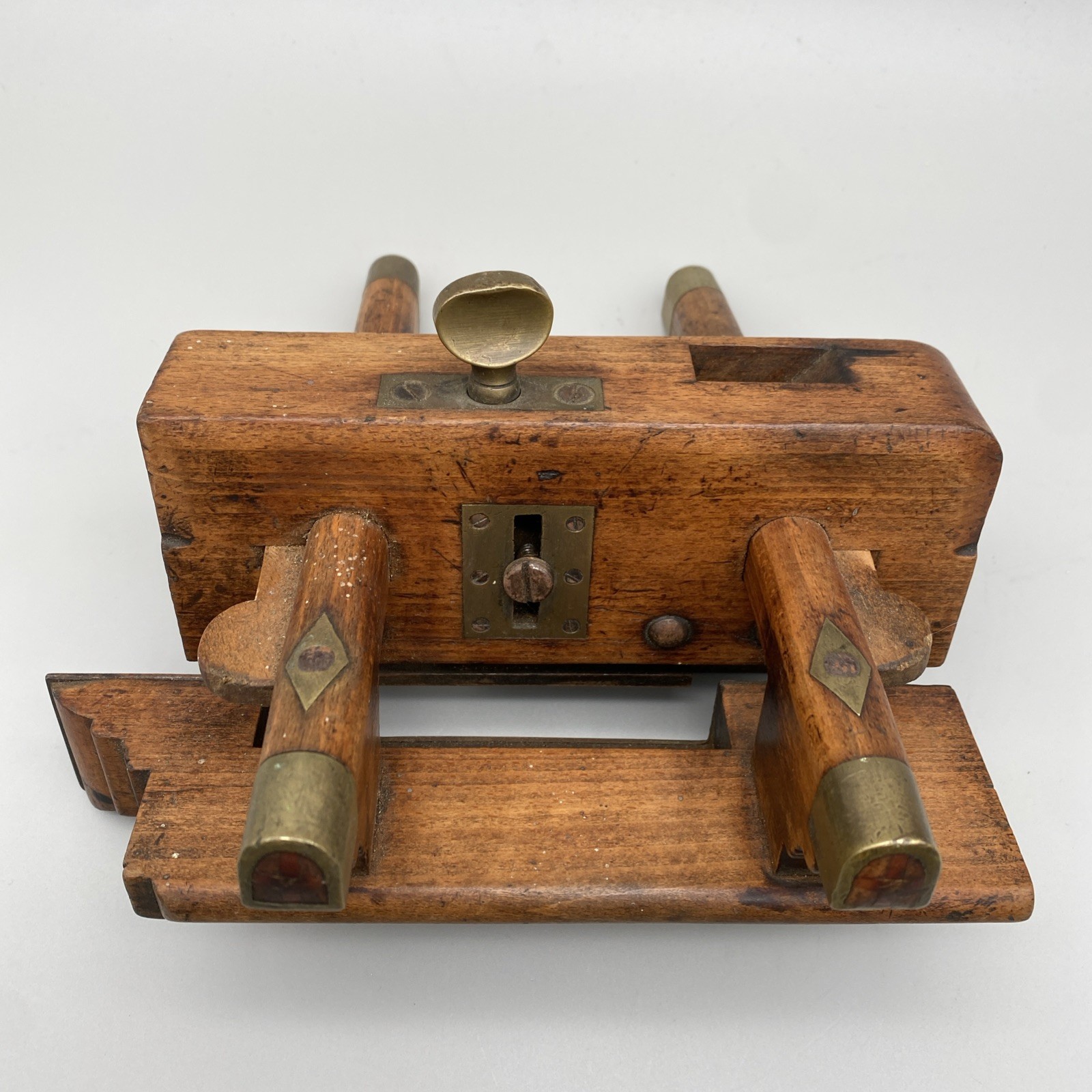 Griffiths Norwich Plough Plane Wood and Brass.