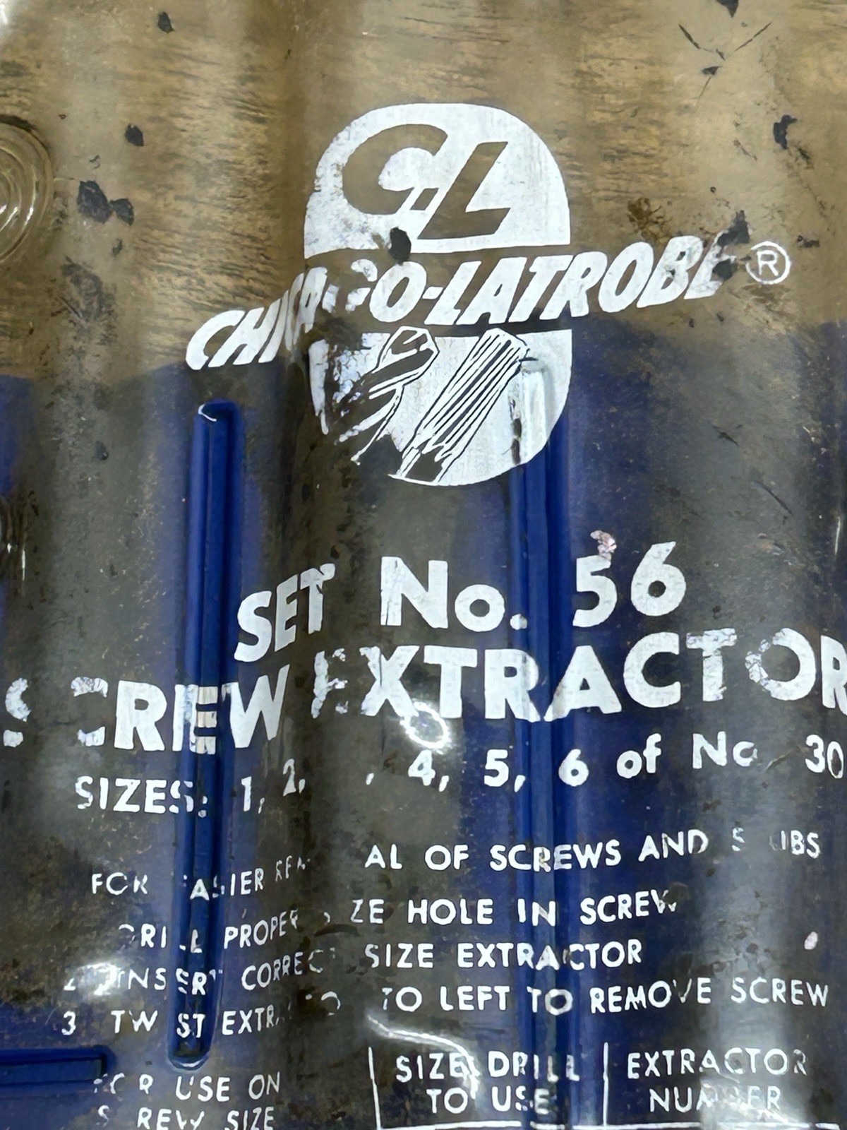 VTG. Made In USA 6pc.Set No.56 Screw Extractors ~ Used In Original Pouch~ 1 gone