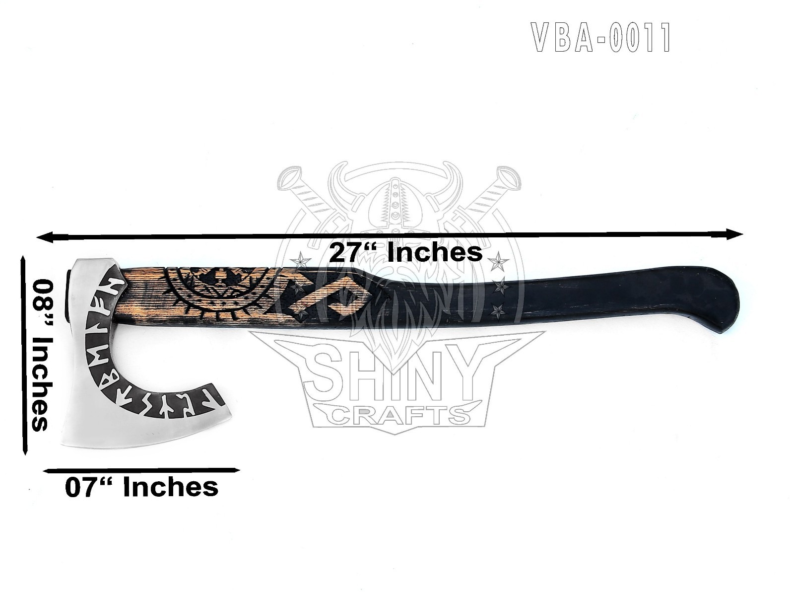 Axes Handmade Viking Axe,Hatched Norse Battle Axe-40 Long Two Handed Axes VBA-11