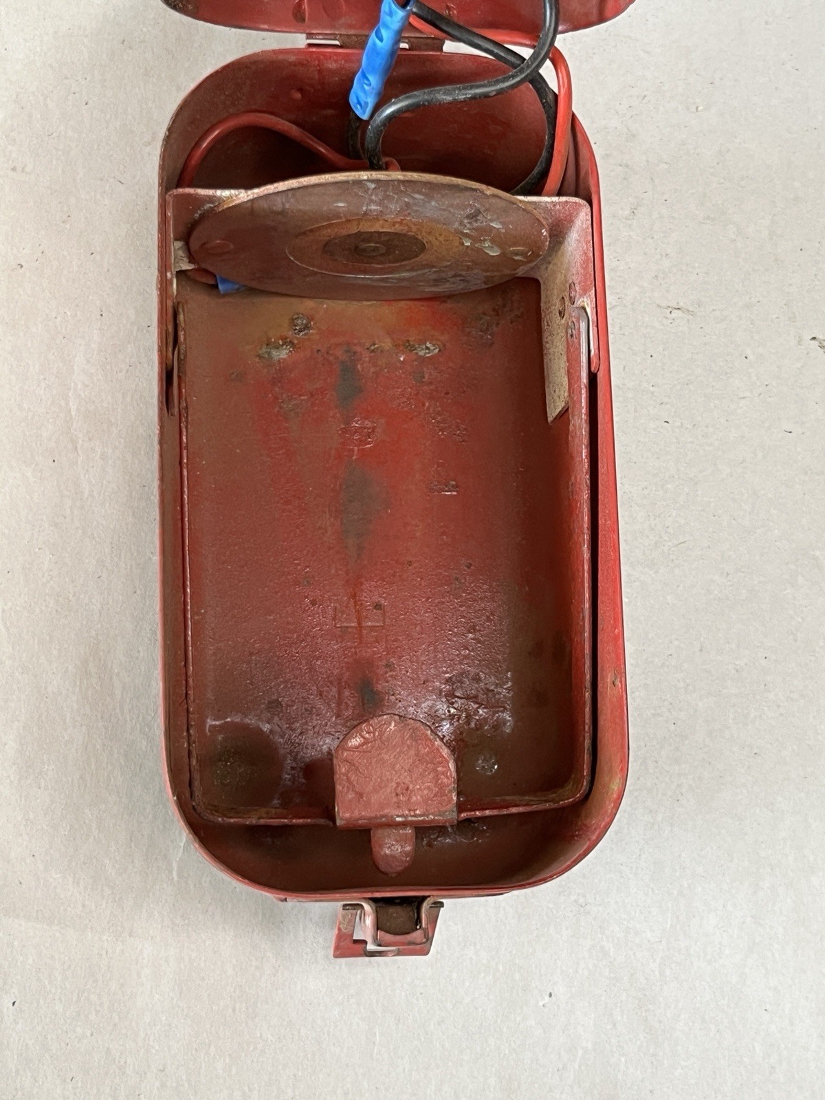 Vintage Big Beam No. 166 Sealed Beam Spotlight Red Handheld Untested sp