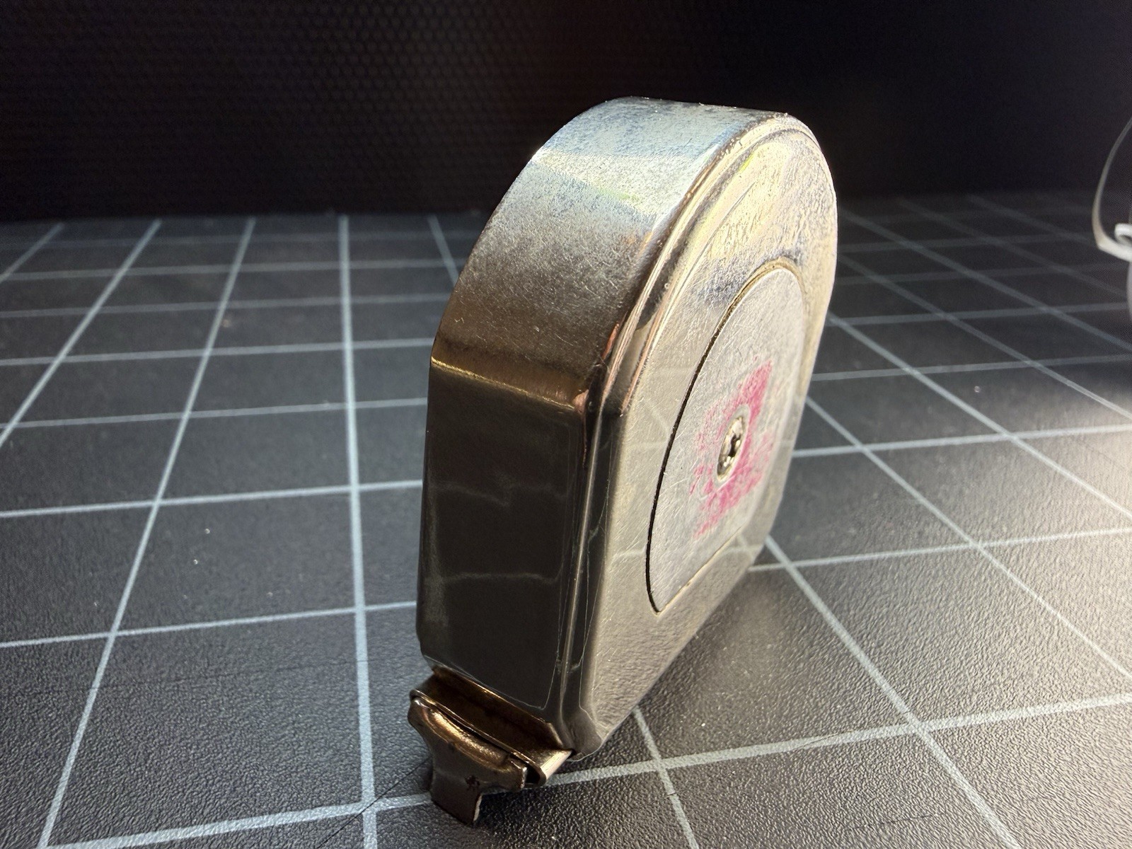 Vintage Lufkin Chrome Clad Tape Measure Made in USA Saginaw MI Pat. 1964280